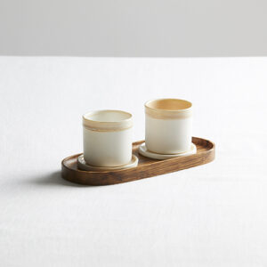 porcelain handleless small mugs